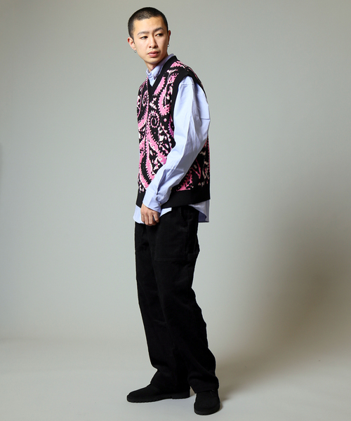 JOINT WORKS(ジョイントワークス)の「JW-KNIT PAISLEY ジャガードベスト(ベスト・メンズ・ブラック/ブルー系その他・MEDIUM/LARGE)」の12枚目の写真