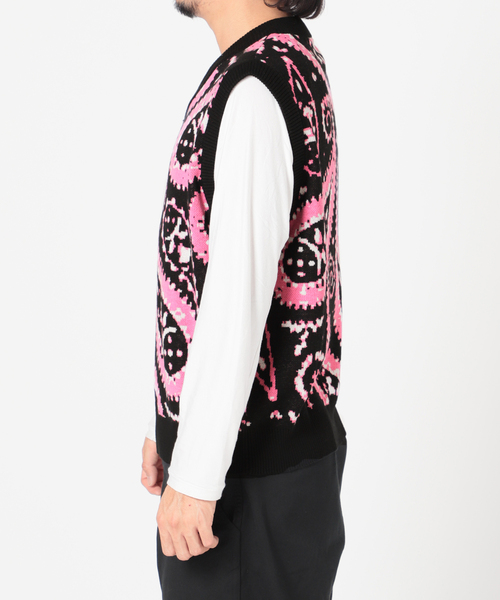 JOINT WORKS(ジョイントワークス)の「JW-KNIT PAISLEY ジャガードベスト(ベスト・メンズ・ブラック/ブルー系その他・MEDIUM/LARGE)」の14枚目の写真