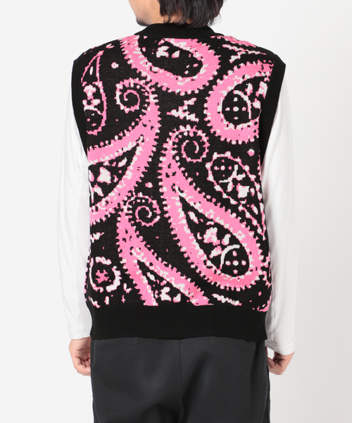 JOINT WORKS(ジョイントワークス)の「JW-KNIT PAISLEY ジャガードベスト(ベスト・メンズ・ブラック/ブルー系その他・MEDIUM/LARGE)」の15枚目の写真