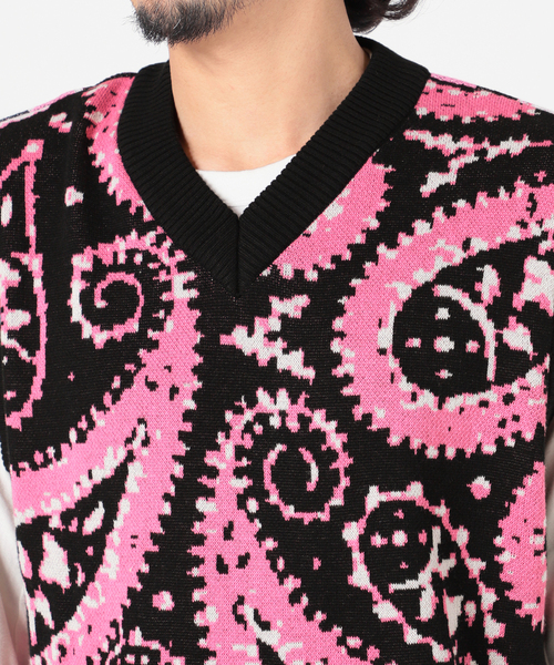 JOINT WORKS(ジョイントワークス)の「JW-KNIT PAISLEY ジャガードベスト(ベスト・メンズ・ブラック/ブルー系その他・MEDIUM/LARGE)」の17枚目の写真