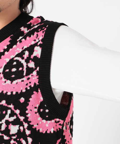 JOINT WORKS(ジョイントワークス)の「JW-KNIT PAISLEY ジャガードベスト(ベスト・メンズ・ブラック/ブルー系その他・MEDIUM/LARGE)」の18枚目の写真