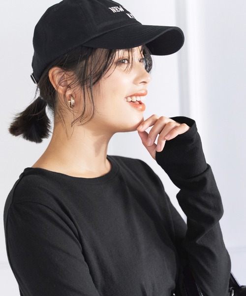 coca(coca)(コカ)の「やわらか指穴カットソー(Tシャツ/カットソー・レディース・ホワイト/ブラック/グレー・M/L)」の2枚目の写真