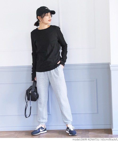 coca(coca)(コカ)の「やわらか指穴カットソー(Tシャツ/カットソー・レディース・ホワイト/ブラック/グレー・M/L)」の10枚目の写真