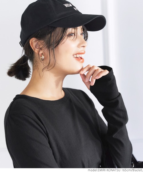 coca(coca)(コカ)の「やわらか指穴カットソー(Tシャツ/カットソー・レディース・ホワイト/ブラック/グレー・M/L)」の12枚目の写真