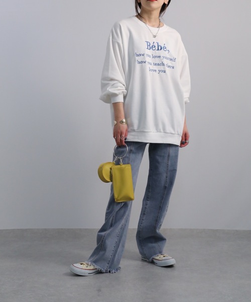 sakishimatokyo（サキシマトーキョー）の「Bebeオーバースウェット（スウェット・レディース・ブラック/ベージュ/グレー/オフホワイト/ホワイト系その他・FREE）」の17枚目の写真