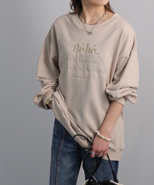 sakishimatokyo（サキシマトーキョー）の「Bebeオーバースウェット（スウェット・レディース・ブラック/ベージュ/グレー/オフホワイト/ホワイト系その他・FREE）」の11枚目の写真