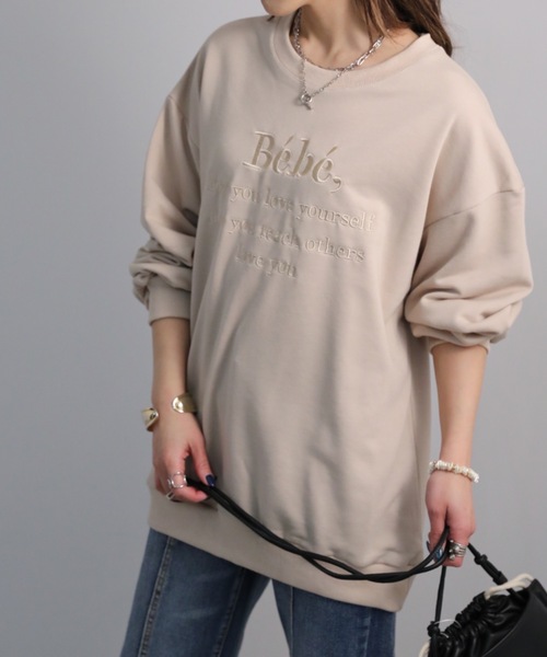 sakishimatokyo（サキシマトーキョー）の「Bebeオーバースウェット（スウェット・レディース・ブラック/ベージュ/グレー/オフホワイト/ホワイト系その他・FREE）」の9枚目の写真