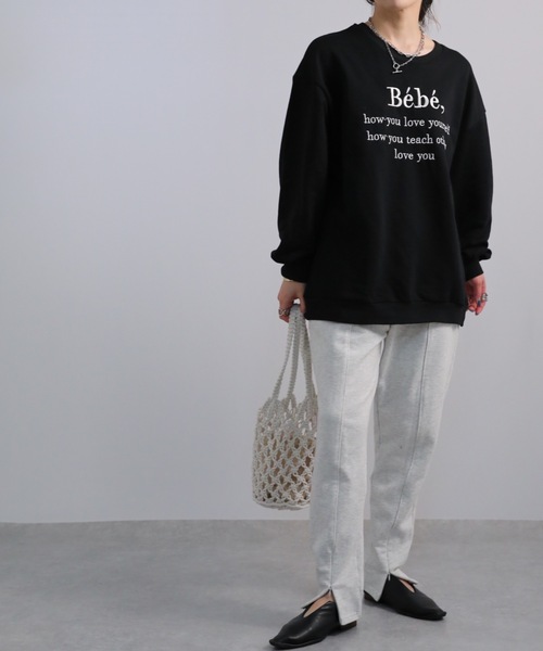 sakishimatokyo（サキシマトーキョー）の「Bebeオーバースウェット（スウェット・レディース・ブラック/ベージュ/グレー/オフホワイト/ホワイト系その他・FREE）」の13枚目の写真