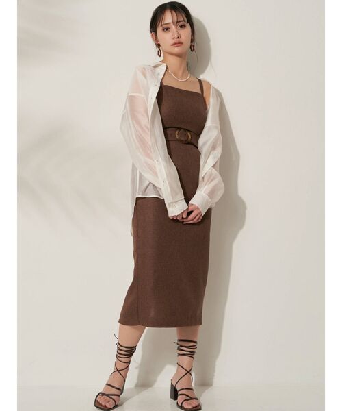 RESEXXY（リゼクシー）の「バックシャンシアーシャツ（シャツ/ブラウス・レディース・ホワイト/ベージュ/イエロー・FREE）」の22枚目の写真