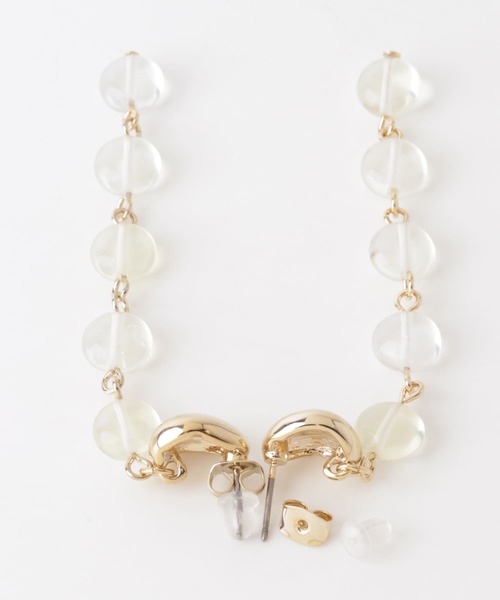 SMELLY（スメリー）の「ストーンロングピアス（ピアス（両耳用）・レディース・ゴールド系その他・-）」の3枚目の写真