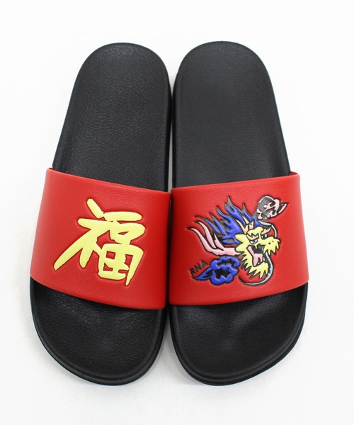 RNA（アールエヌエー）の「E4847 ピン／ドラゴンシャワーサンダル（サンダル・レディース・レッド/ホワイト系その他/ホワイト/ブラック・MEDIUM/SMALL）」の8枚目の写真