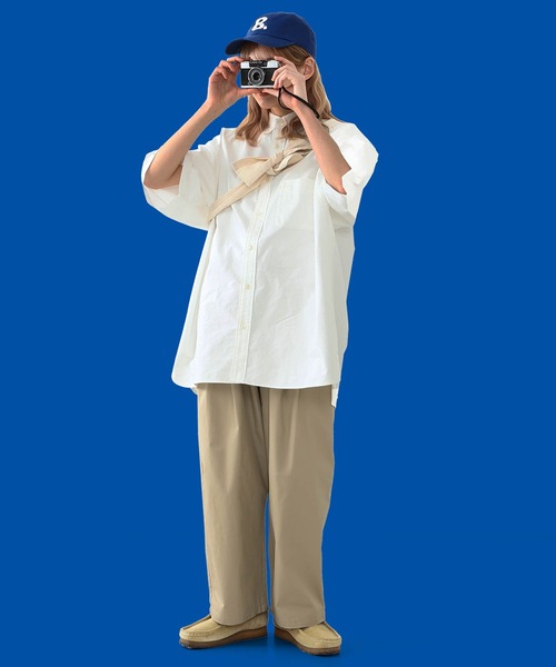 YUYA × BeAMS DOT(ユウヤバイビームスドット)の「YUYA × BeAMS DOT / 2タック ルーズ テーパード パンツ(チノパンツ・メンズ・オリーブ/ホワイト/ベージュ/チャコールグレー/ダークブラウン/ベージュ系その他・LARGE/MEDIUM)」の8枚目の写真