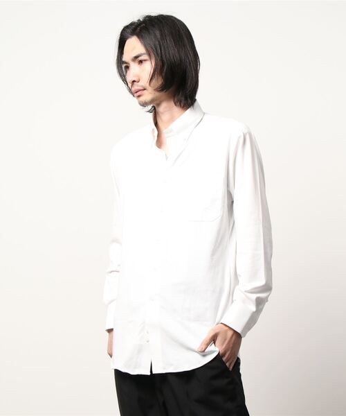 セール タカキューメンズ Taka Q Men Shirt T ボタンダウン ビジネスドレス 長袖ニットシャツ ビジネスシャツ Taka Q タカキュー のファッション通販 Zozotown