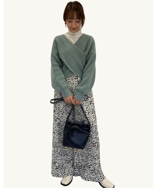 DAIS-Y（デイジー）の「セルフカット可能！裏起毛ダルメシアン柄プリーツパンツ（その他パンツ・レディース・ブラック/ホワイト・FREE）」の8枚目の写真