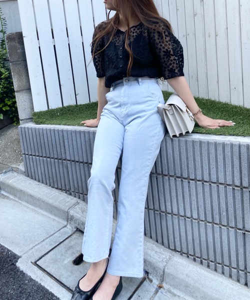 WEGO（ウィゴー）の「WEGO/【一部店限定】2WAYオーガンジー刺繍ブラウス（シャツ/ブラウス・レディース・ホワイト/ブラック・FREE）」の19枚目の写真