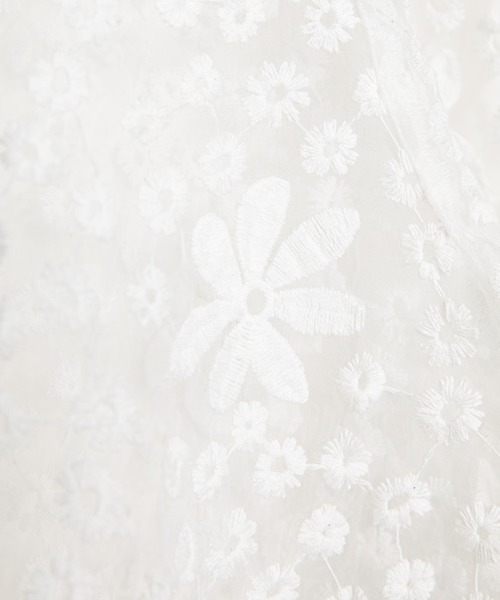 WEGO（ウィゴー）の「WEGO/【一部店限定】2WAYオーガンジー刺繍ブラウス（シャツ/ブラウス・レディース・ホワイト/ブラック・FREE）」の22枚目の写真