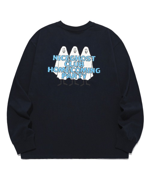 ISTKUNST（イストクンスト）の「【nice ghost club】GHOST HOMECOMING GLOW L/S TEE / ナイスゴーストクラブ ゴースト ホームカミング グロウ ロングスリーブ Tシャツ（Tシャツ/カットソー・メンズ・ホワイト/ブラック/ネイビー・MEDIUM/LARGE）」の3枚目の写真