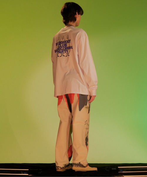 ISTKUNST（イストクンスト）の「【nice ghost club】GHOST HOMECOMING GLOW L/S TEE / ナイスゴーストクラブ ゴースト ホームカミング グロウ ロングスリーブ Tシャツ（Tシャツ/カットソー・メンズ・ホワイト/ブラック/ネイビー・MEDIUM/LARGE）」の8枚目の写真