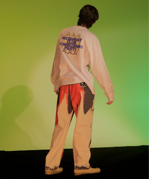 ISTKUNST（イストクンスト）の「【nice ghost club】GHOST HOMECOMING GLOW L/S TEE / ナイスゴーストクラブ ゴースト ホームカミング グロウ ロングスリーブ Tシャツ（Tシャツ/カットソー・メンズ・ホワイト/ブラック/ネイビー・MEDIUM/LARGE）」の10枚目の写真