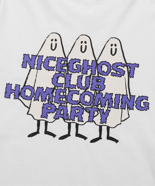 ISTKUNST（イストクンスト）の「【nice ghost club】GHOST HOMECOMING GLOW L/S TEE / ナイスゴーストクラブ ゴースト ホームカミング グロウ ロングスリーブ Tシャツ（Tシャツ/カットソー・メンズ・ホワイト/ブラック/ネイビー・MEDIUM/LARGE）」の14枚目の写真