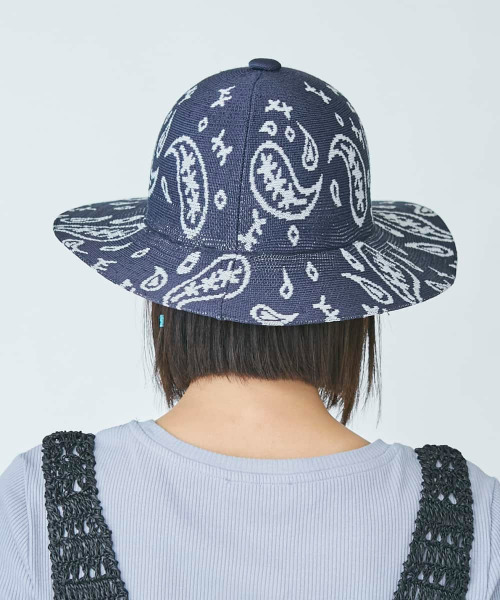 KANGOL つば広ハット ペイズリー 新品 KANGOL つば広ハット ペイズリー 新品