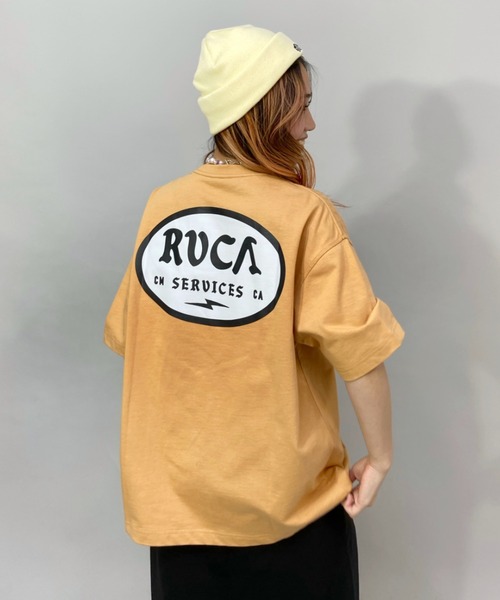 RVCA(ルーカ)の「RVCA/ルーカ ビッグシルエット バックプリントロゴTシャツ BC043-238(Tシャツ/カットソー・レディース・ブラック/ホワイト/ベージュ・L/M/S)」の3枚目の写真