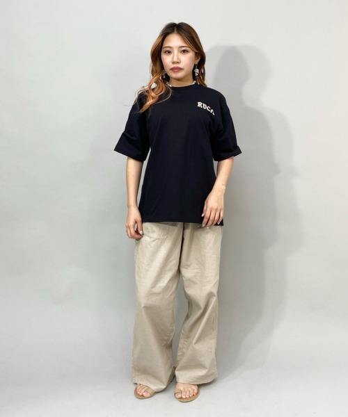 RVCA(ルーカ)の「RVCA/ルーカ ビッグシルエット バックプリントロゴTシャツ BC043-238(Tシャツ/カットソー・レディース・ブラック/ホワイト/ベージュ・L/M/S)」の12枚目の写真