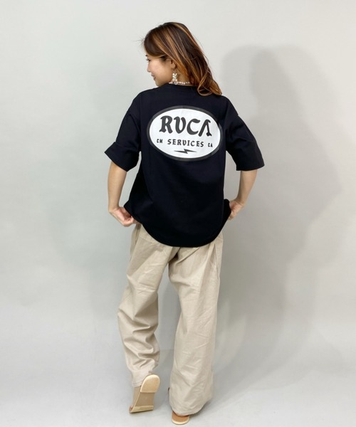 RVCA(ルーカ)の「RVCA/ルーカ ビッグシルエット バックプリントロゴTシャツ BC043-238(Tシャツ/カットソー・レディース・ブラック/ホワイト/ベージュ・L/M/S)」の18枚目の写真