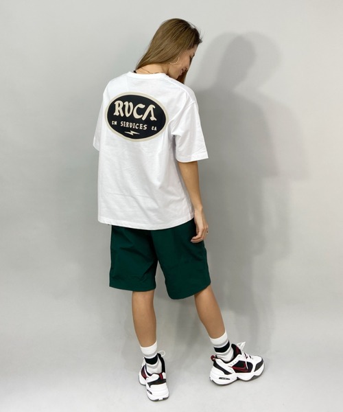 RVCA(ルーカ)の「RVCA/ルーカ ビッグシルエット バックプリントロゴTシャツ BC043-238(Tシャツ/カットソー・レディース・ブラック/ホワイト/ベージュ・L/M/S)」の10枚目の写真