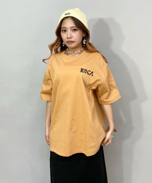 RVCA(ルーカ)の「RVCA/ルーカ ビッグシルエット バックプリントロゴTシャツ BC043-238(Tシャツ/カットソー・レディース・ブラック/ホワイト/ベージュ・L/M/S)」の5枚目の写真