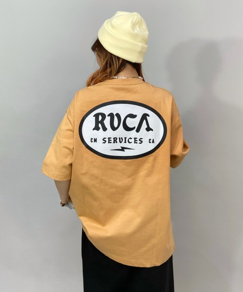 RVCA(ルーカ)の「RVCA/ルーカ ビッグシルエット バックプリントロゴTシャツ BC043-238(Tシャツ/カットソー・レディース・ブラック/ホワイト/ベージュ・L/M/S)」の7枚目の写真