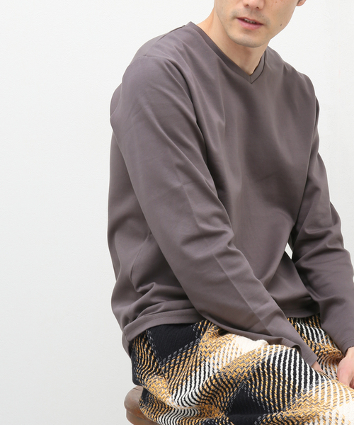 B.C STOCK(ベーセーストック)の「シルケットポンチ Vネック(Tシャツ/カットソー・メンズ・ホワイト/チャコールグレー/ネイビー・MEDIUM/LARGE)」の20枚目の写真