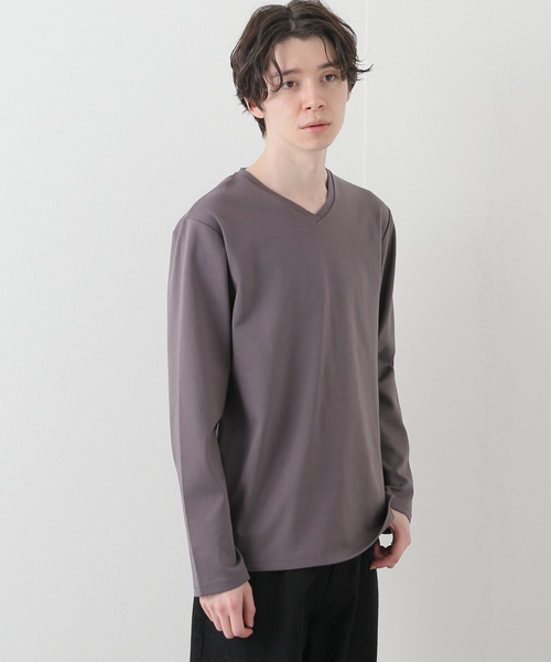 B.C STOCK(ベーセーストック)の「シルケットポンチ Vネック(Tシャツ/カットソー・メンズ・ホワイト/チャコールグレー/ネイビー・MEDIUM/LARGE)」の21枚目の写真
