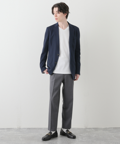 B.C STOCK(ベーセーストック)の「シルケットポンチ Vネック(Tシャツ/カットソー・メンズ・ホワイト/チャコールグレー/ネイビー・MEDIUM/LARGE)」の22枚目の写真
