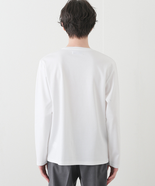 B.C STOCK(ベーセーストック)の「シルケットポンチ Vネック(Tシャツ/カットソー・メンズ・ホワイト/チャコールグレー/ネイビー・MEDIUM/LARGE)」の13枚目の写真