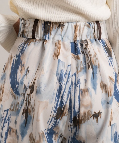 Ezick（エジック）の「【&g’aime】アートプリントワイドパンツ（その他パンツ・レディース・チャコールグレー/ブルー・FREE）」の18枚目の写真