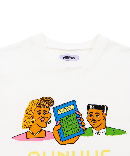 PUNYUS（プニュズ）の「Calc Tシャツ（Tシャツ/カットソー・レディース・ピンク/ホワイト/グリーン/ライトピンク・2/3/4/1）」の5枚目の写真
