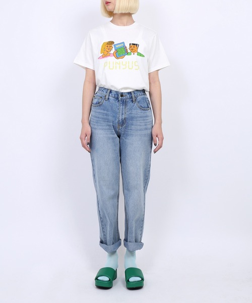 PUNYUS（プニュズ）の「Calc Tシャツ（Tシャツ/カットソー・レディース・ピンク/ホワイト/グリーン/ライトピンク・2/3/4/1）」の17枚目の写真