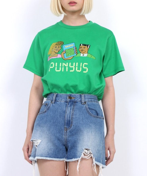 PUNYUS（プニュズ）の「Calc Tシャツ（Tシャツ/カットソー・レディース・ピンク/ホワイト/グリーン/ライトピンク・2/3/4/1）」の14枚目の写真