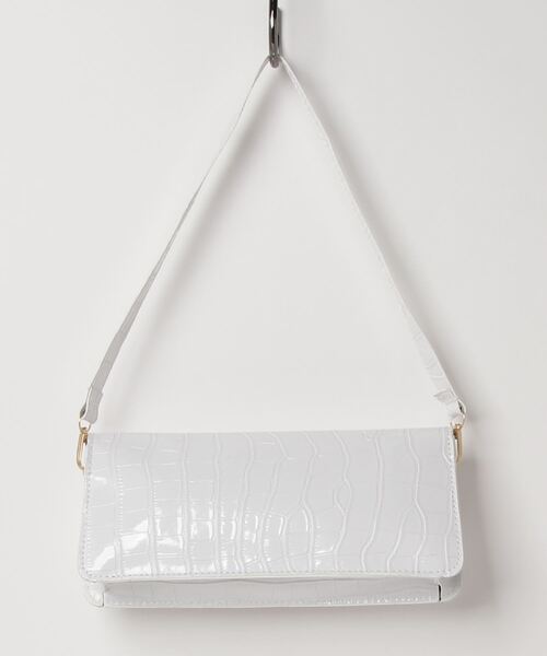 MAISON BREEZE(メゾンブリーズ)の「【MAISON BREEZE】クロコ型押しバックルハンドバッグ KNF(ハンドバッグ・レディース・ホワイト/ブラック/ブラウン・FREE)」の5枚目の写真