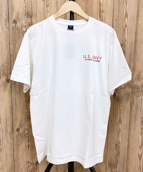 AVIREX(アヴィレックス)の「NAVAL SHEETI PATCH 半袖Tシャツ(Tシャツ/カットソー・メンズ・ダークオリーブ/ブラック/ホワイト/オレンジ・XXL/L/XL/M)」の5枚目の写真