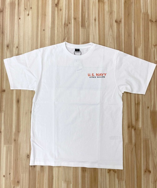 AVIREX(アヴィレックス)の「NAVAL SHEETI PATCH 半袖Tシャツ(Tシャツ/カットソー・メンズ・ダークオリーブ/ブラック/ホワイト/オレンジ・XXL/L/XL/M)」の9枚目の写真