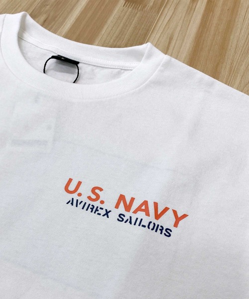 AVIREX(アヴィレックス)の「NAVAL SHEETI PATCH 半袖Tシャツ(Tシャツ/カットソー・メンズ・ダークオリーブ/ブラック/ホワイト/オレンジ・XXL/L/XL/M)」の7枚目の写真