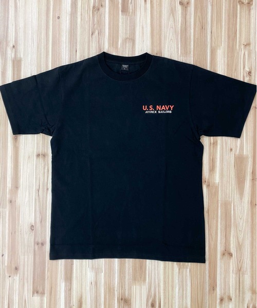 AVIREX(アヴィレックス)の「NAVAL SHEETI PATCH 半袖Tシャツ(Tシャツ/カットソー・メンズ・ダークオリーブ/ブラック/ホワイト/オレンジ・XXL/L/XL/M)」の14枚目の写真