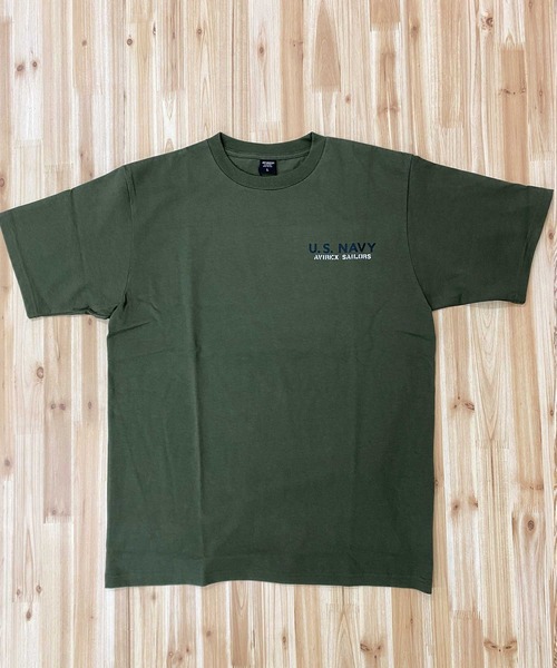 AVIREX(アヴィレックス)の「NAVAL SHEETI PATCH 半袖Tシャツ(Tシャツ/カットソー・メンズ・ダークオリーブ/ブラック/ホワイト/オレンジ・XXL/L/XL/M)」の19枚目の写真