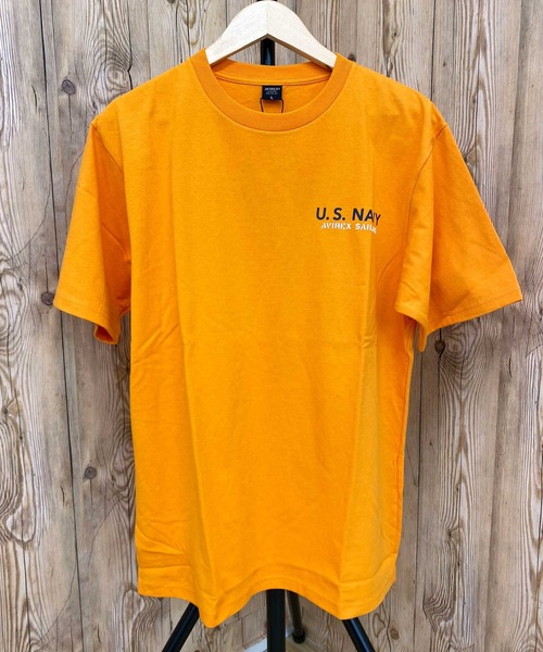 AVIREX(アヴィレックス)の「NAVAL SHEETI PATCH 半袖Tシャツ(Tシャツ/カットソー・メンズ・ダークオリーブ/ブラック/ホワイト/オレンジ・XXL/L/XL/M)」の20枚目の写真