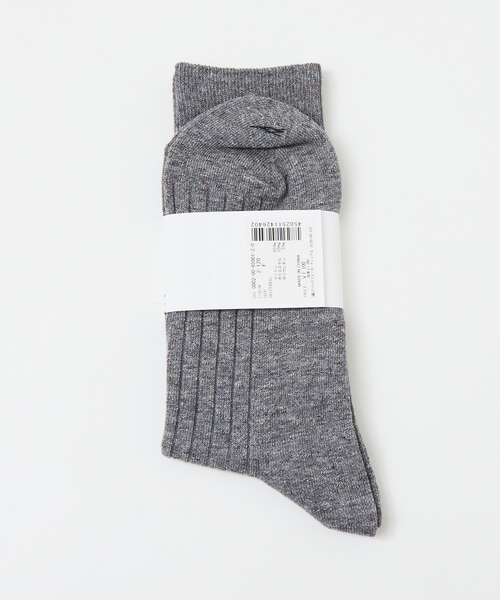 ABAHOUSE（アバハウス）の「無地 リブ カラーソックス（ソックス/靴下・メンズ・グレー/ホワイト/ブラック/グレイッシュベージュ/グリーン系その他/ブラウン系その他/ピンク系その他・フリー）」の14枚目の写真