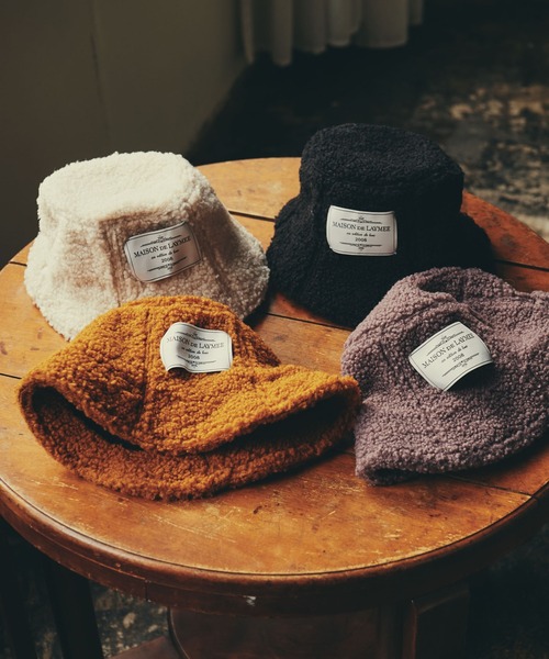 LAYMEE（レイミー）の「Boaria bucket hat / ボアリアバケットハット（ハット・レディース・ホワイト/オレンジ/モカ/ブラック・FREE）」の8枚目の写真