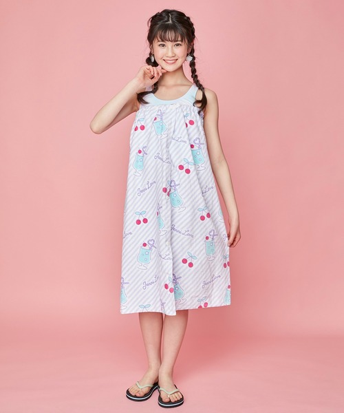 JENNI love（ジェニィラブ）の「クリームソーダ柄ビーチサンダル（サンダル・キッズ・ラベンダー/ブラック・20cm/21cm/22cm/23cm/24cm）」の8枚目の写真