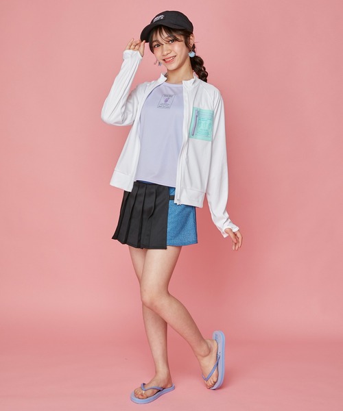 JENNI love（ジェニィラブ）の「クリームソーダ柄ビーチサンダル（サンダル・キッズ・ラベンダー/ブラック・20cm/21cm/22cm/23cm/24cm）」の9枚目の写真